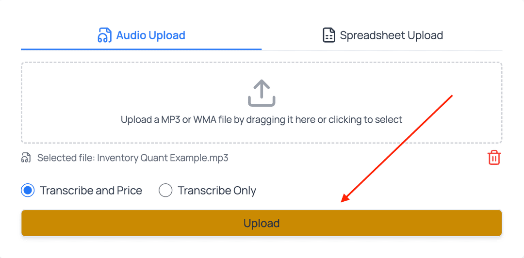 Image of what the upload button looks like